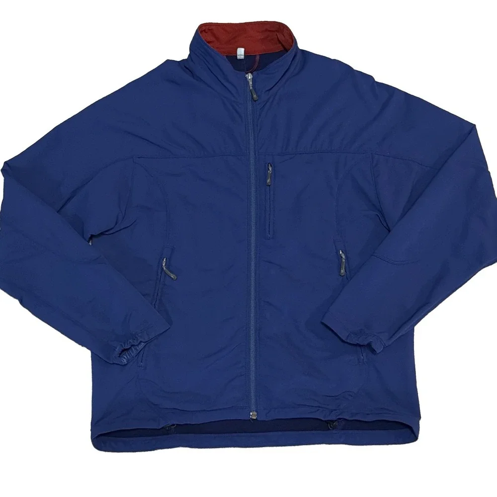 Ibex Men's Climawool Lite Softshell Jacket Mens Large Blue Wool Nylon Blend